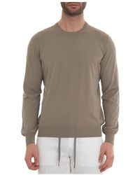 Gran Sasso - Katoenen Ronde Hals Trui - Lyst