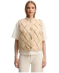 Joop! - Gevlochten-Textuur Gewatteerd Vest - Lyst