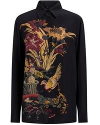 Etro - Zijden Crêpe De Chine Blouse Met Print - Lyst