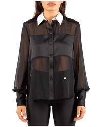Hanita - Overhemden ,Zwart ,Camicia - Lyst