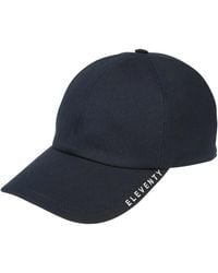 Eleventy - Accessoires ,Zwart ,Katoen Six-Panel Baseball Cap - Lyst