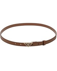 Prada - Saffiano Leren Riem - Lyst