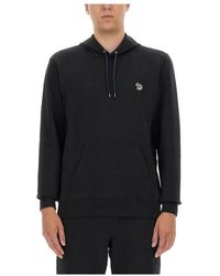 Paul Smith - Hoodies & Sweatvesten ,Blauw ,Katoen Reg Fit Hoody Zebra - Lyst