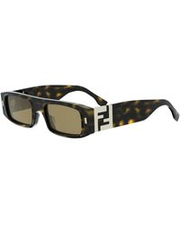 Fendi - Ff Squared Zonnebrillen - Lyst
