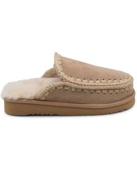 Mou - Schoenen ,Handgemaakte Eskimo Slipper Klomp Kameel - Lyst