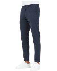 SELECTED - Slim Chino Broek Blauw Mannen Casual - Lyst
