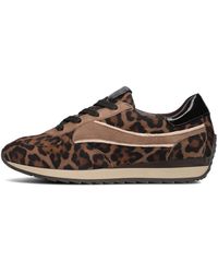 Softwaves - Lage Sneakers Met Panterprint - Lyst