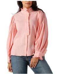 Antik Batik - Overhemden ,Roze ,Yva Blouse - Lyst