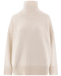 Chloé - Oversized kashmir turtleneck sweater - Lyst