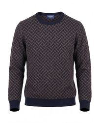 Drumohr - Razor Blade Crew Neck Sweater - Lyst