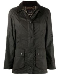 Barbour - Jassen ,Groen ,Katoen Classic Beadnell Wax Jacket - Lyst