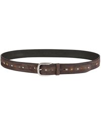 Orciani - Accessoires ,Bruin ,Hunting Asterisk Sport Belt - Lyst