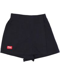 Fila - Fitness ,Zwart ,Hoge Taille Zwarte Schoonheid Rok Shorts - Lyst