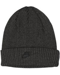 Nike - Metallic Cuffed Beanie Schwarze Mütze - Lyst