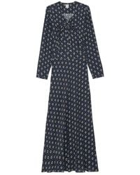 Ines De La Fressange Paris - Blaues bedrucktes ariel-kleid - Lyst