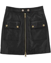 Versace Jeans Couture - Leather Skirts - Lyst