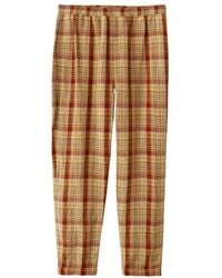 Acne Studios - Broeken ,Bruin ,Wol Bruin Gele Tartan Broek - Lyst
