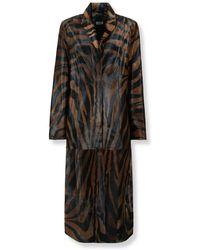 Jonathan Simkhai - Rilo Mantel Aus Kalbshaar - Lyst