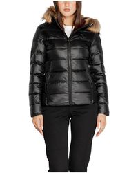 Blauer - Zwarte Hooded Ritsjas Vrouwen Herfst/Winter - Lyst
