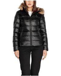 Blauer - Schwarze kapuzen-zip-jacke herbst/winter - Lyst