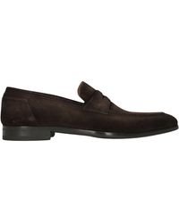 Magnanni - Braune Suede Slip-Ons - Lyst