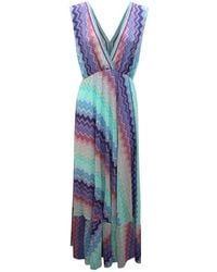 PHO® Firenze - Abito Lurex Wo Spacco Dress - Lyst