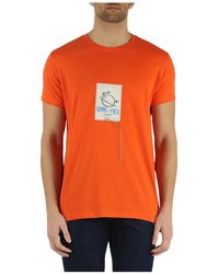 Daniele Alessandrini - Homme couture: t-shirt in cotone con stampa logo frontale - Lyst