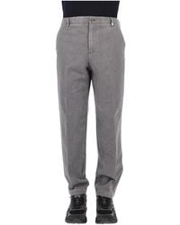 Myths - Broeken ,Grijs ,Katoen Fustanio Soft Twill Chino - Lyst