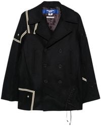 Junya Watanabe - Jassen ,Zwart ,Wol Wr-J105 Patchwork Peacoat - Lyst