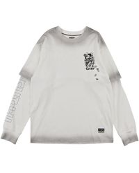 Evisu - Tops ,Wit ,Katoen Fortune Cat Printed Ls - Lyst