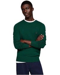 Tommy Hilfiger - Runder halsausschnitt wollpullover - Lyst