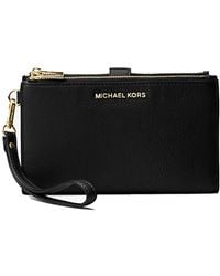 Michael Kors - Double Zip Wristlet Wallet On Chain - Lyst