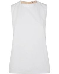 N°21 - Sleeveless Tops - Lyst