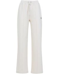 Moncler - Wide Leg Katoenen Joggingbroek - Lyst