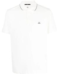 C.P. Company - Stretch piquet slim polo shirt - Lyst