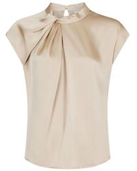 Neo Noir - Fleur Drapy Satijnen Blouse - Lyst