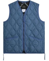 Taion - Military Zip V Neck Down Vest (Hard Shell) - Lyst