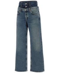 Agolde - Jeans ,Blauw ,Katoen Elson Jeans - Lyst