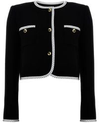 Moschino - Crepe Short Jacket - Lyst