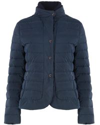 Moorer - Daunenjacke Mit Druckknöpfen Und Gänsedaunen - Lyst