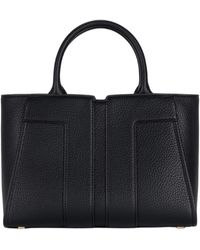 Elisabetta Franchi - Schwarze Tote Tasche Mit Abnehmbarem Riemen - Lyst