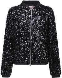 Herno - Bomber Jacket With Sequins - Lyst