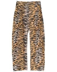 Pinko - Pantalones Con Tigre Estampado - Lyst
