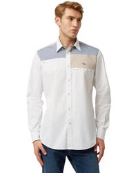 Harmont & Blaine - Weißes patch hemd - Lyst