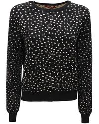 Max Mara - Truien & Vesten ,Zwart ,Wol Geribbelde Wollen Trui Studio Model - Lyst