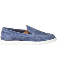 Baldinini - Cerulean Perforated Suede Slipper - Lyst