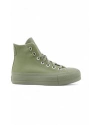 Converse - Schoenen ,Groen ,Leer Chuck Taylor All Star Lift - Lyst