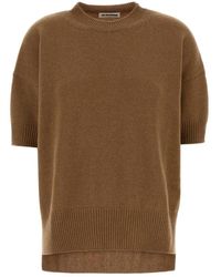 Jil Sander - Truien & Vesten ,Bruin ,Kasjmier Cashmere Trui - Lyst