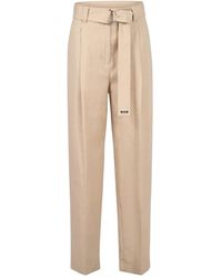 MSGM - Wide Trousers - Lyst