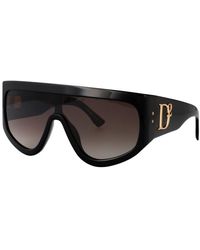 DSquared² - Accessoires ,Zwart ,Stijlvolle Zonnebril D2 0149/S - Lyst